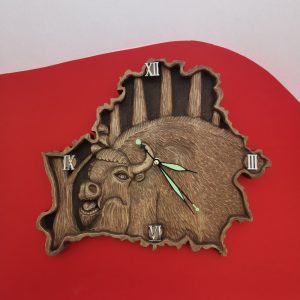 Гадзіннік драўляны "Зубр"