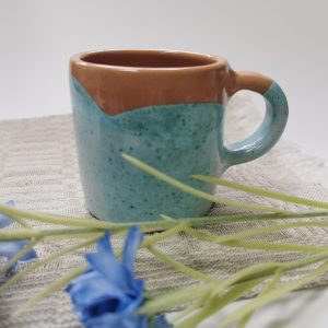 Кубак фігурны для кавы керамічны паліваны