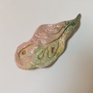 Брошка "Лісток"