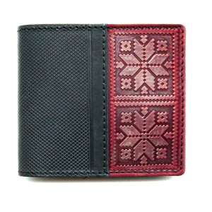 Гаманец з еўраманетніцай скураны