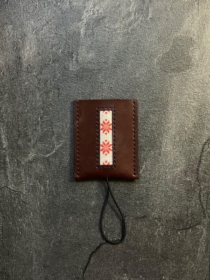 Картхолдэр скураны са стужкай