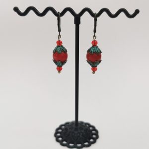 Завушніцы "Ромб" шкляныя