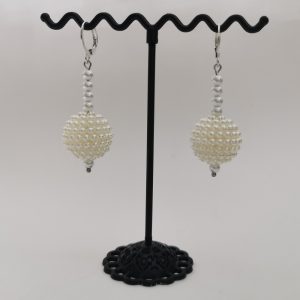 Завушніцы з перлінамі штучнымі