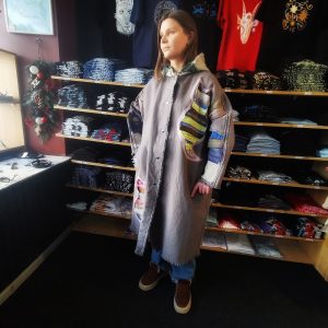 Паліто льняное з ручным роспісам