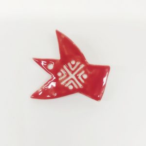Брошка керамічная "Птушка"