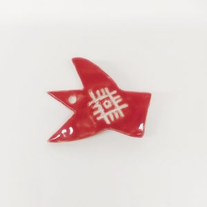 Брошка керамічная "Птушка"